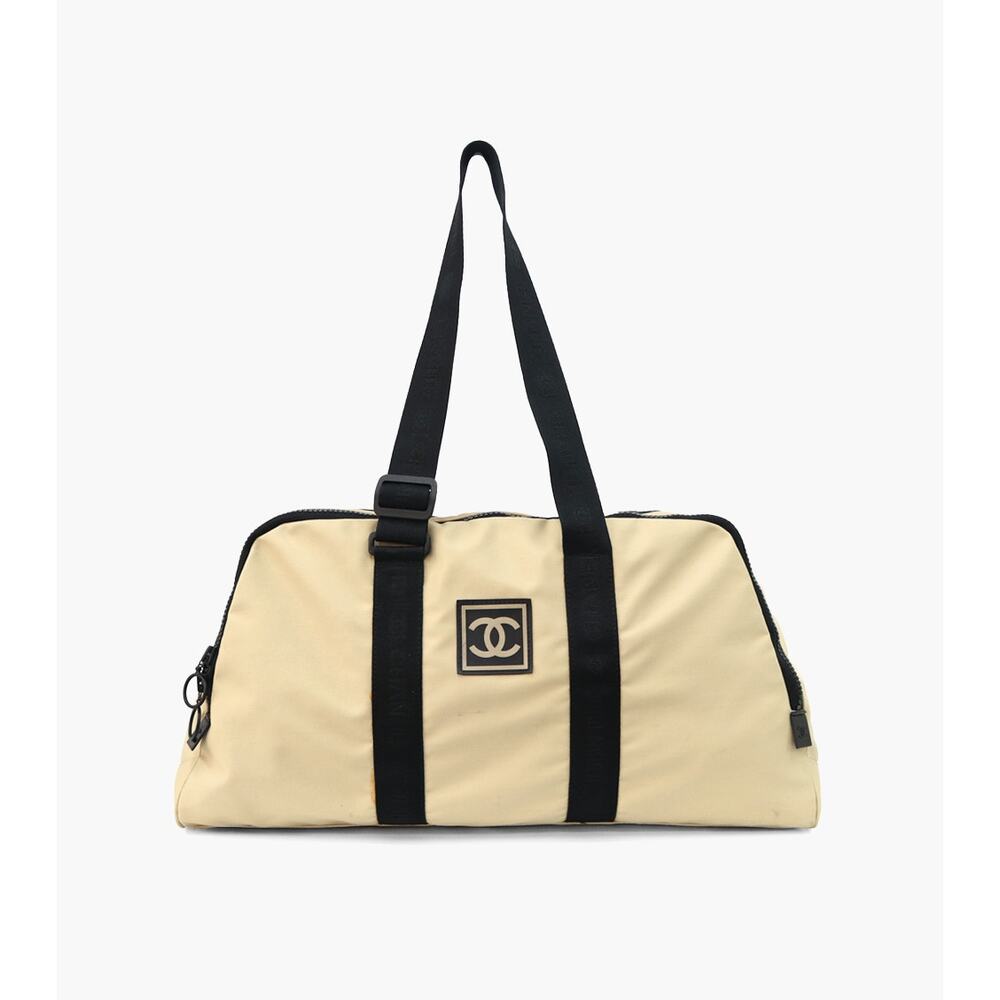CHANEL Beige Sport Boston Bag A-A25700